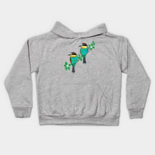 Two bee eaters Kids Hoodie